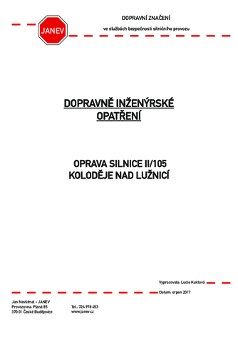 dopravně inženýrské opatření