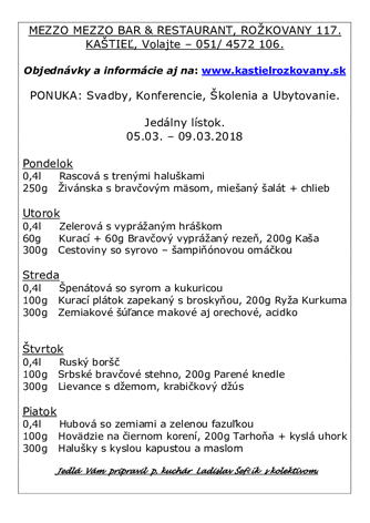 Denné Menu