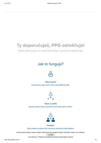 Otevřené pozice PPG