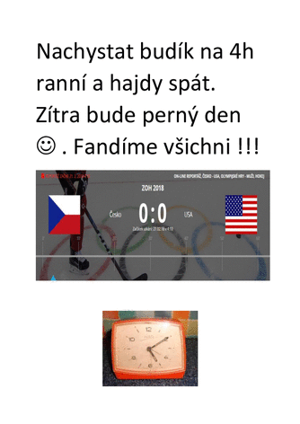 hokej ráno