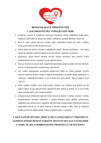 resocializace prostitutek