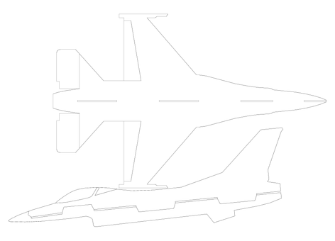RC airplane plan F-16 Fighting Falcon