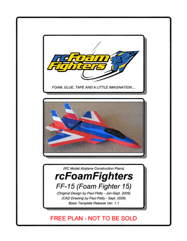 RC airplane plan F-15 Eagle