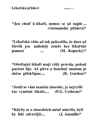 lekarske prislovia (www mailoviny sk)