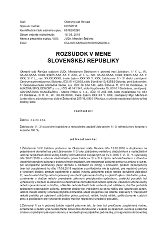 Rozsudok 6C 5 2018 - CSP dražba