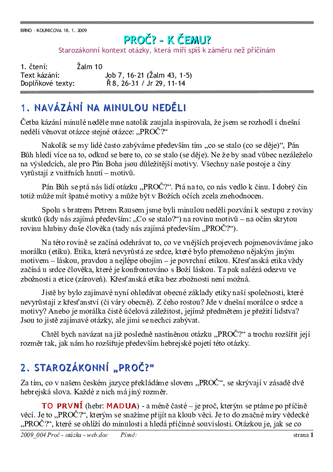 2009 004 Proč  otázka  web