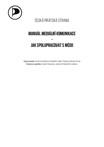 Manuál mediální komunikace Česká pirátská
