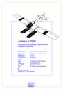 RC airplane plan Junkers A 25 W