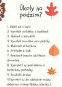 Úkoly pro děti na podzim